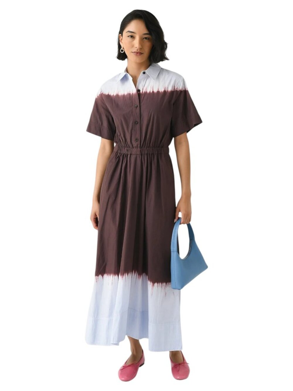 NWOT ALC Demi Dip Dye Shirt Dress